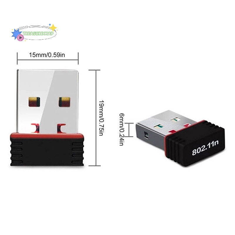 Usb Thu Sóng wifi 802.11n Ăng Ten 150mbps mini heyuanlong333