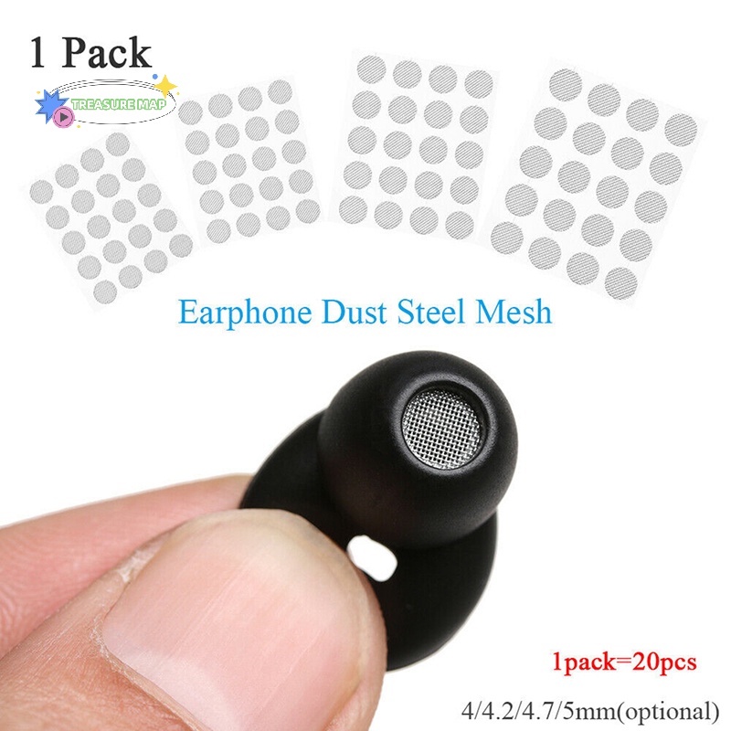 Set 20 Lưới Thép Bọc Tai Nghe Chống Bụi 4mm 4.2mm 4.7mm 5mm diy