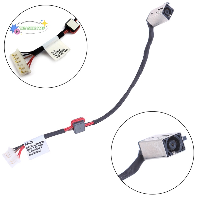 [J & J] Ổ cắm cáp giắc cắm nguồn DC cho dell inspiron 14-5455 15-5558 KD4T9 DC30100UD00 [MỚI]