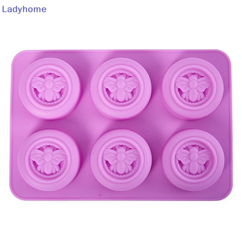 Khuôn Làm Bánh / Xà Phòng 6 Ô Hình Con Ong Bằng silicone vn