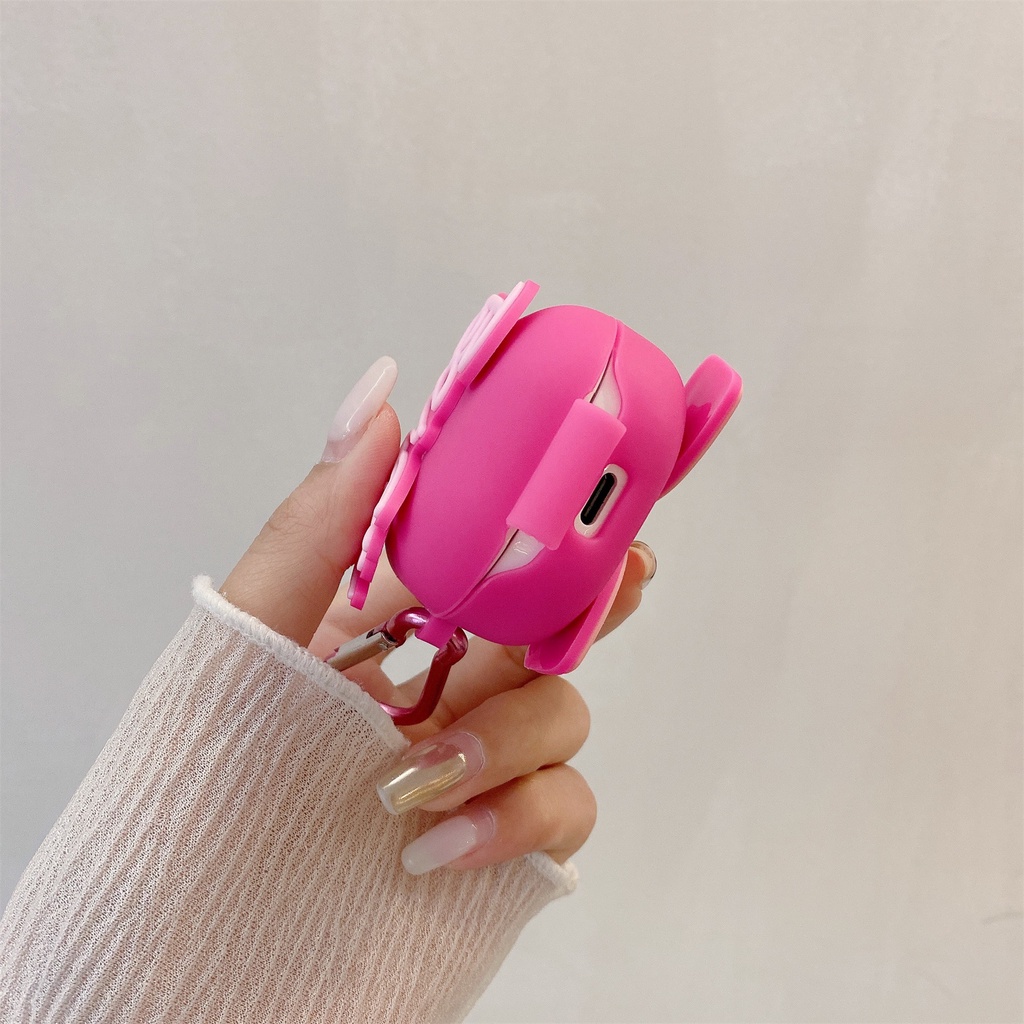 3D Cartoon Barbie bag Soft Silicone Casing For Samsung Galaxy Buds-2-Live-Pro Case Bluetooth Wireless Headphone Charging Cover Compartment Protective Shell