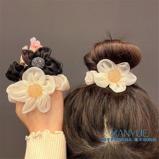 Dây cột tóc hình hoa hướng dương đính đá lấp lánh sang trọng