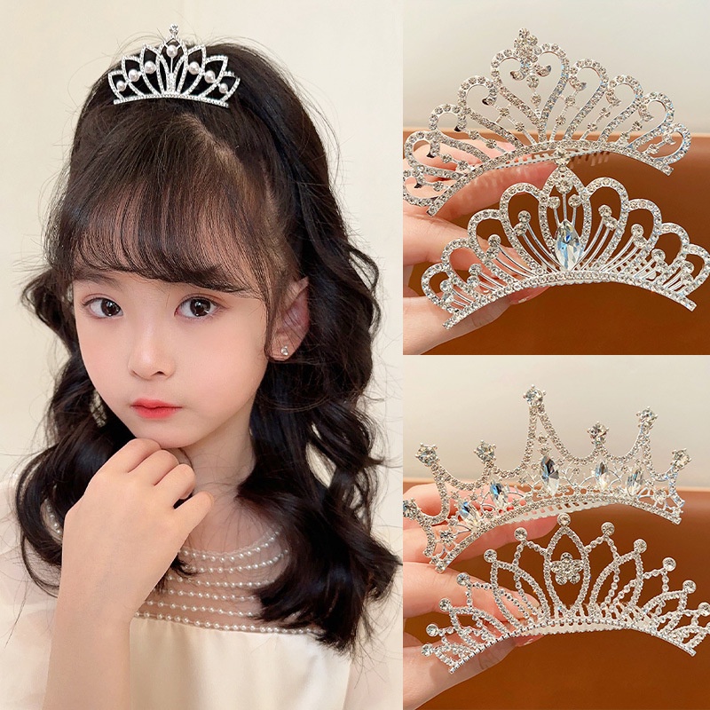 Kẹp Tóc Hình Vương Miện Xinh Xắn Cho Bé Gái Thẻ