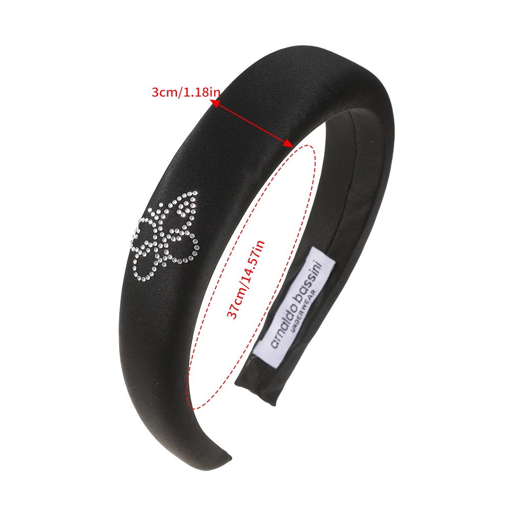 Băng Đô Cài Tóc Bằng Xốp Đính Đá Hình Bướm Thời Trang Cho Nữ CHLINS