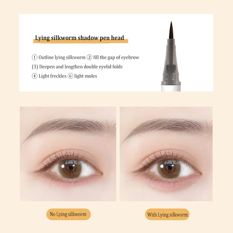 Bút Kẻ Mắt Hai Đầu Chống Thấm Nước Và Dầu Không Nhòe