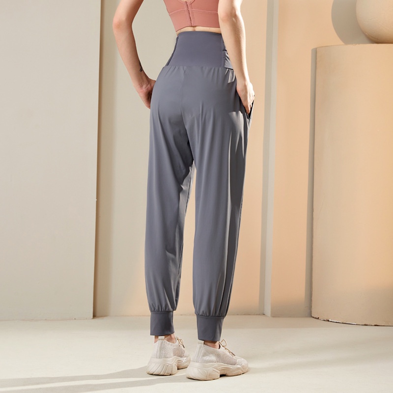 Quần Dài Thể Thao Dáng Rộng Eo Cao Nhanh Khô Thời Trang Dành Cho Nữ