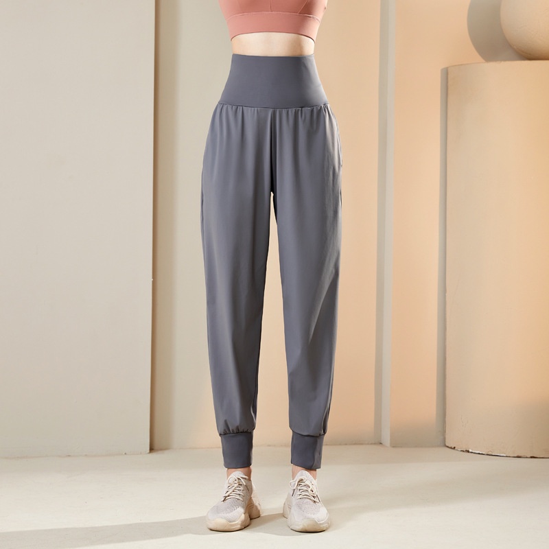 Quần Dài Thể Thao Dáng Rộng Eo Cao Nhanh Khô Thời Trang Dành Cho Nữ