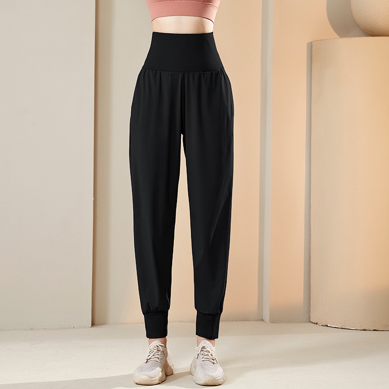 Quần Dài Thể Thao Dáng Rộng Eo Cao Nhanh Khô Thời Trang Dành Cho Nữ