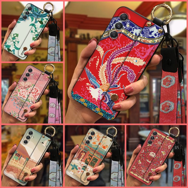 Protective Waterproof Phone Case For Samsung Galaxy M34 5G/SM-M346B Chinese style Soft case Durable ring Shockproof