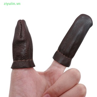 Bộ 1 / 2 bao đeo ngón tay bằng da mềm bảo vệ ngón tay cái ziyulin vn