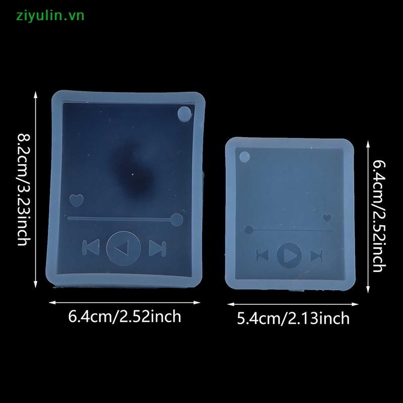 Khuôn silicone Làm Móc Khóa Nhựa resin Hình Nốt Nhạc