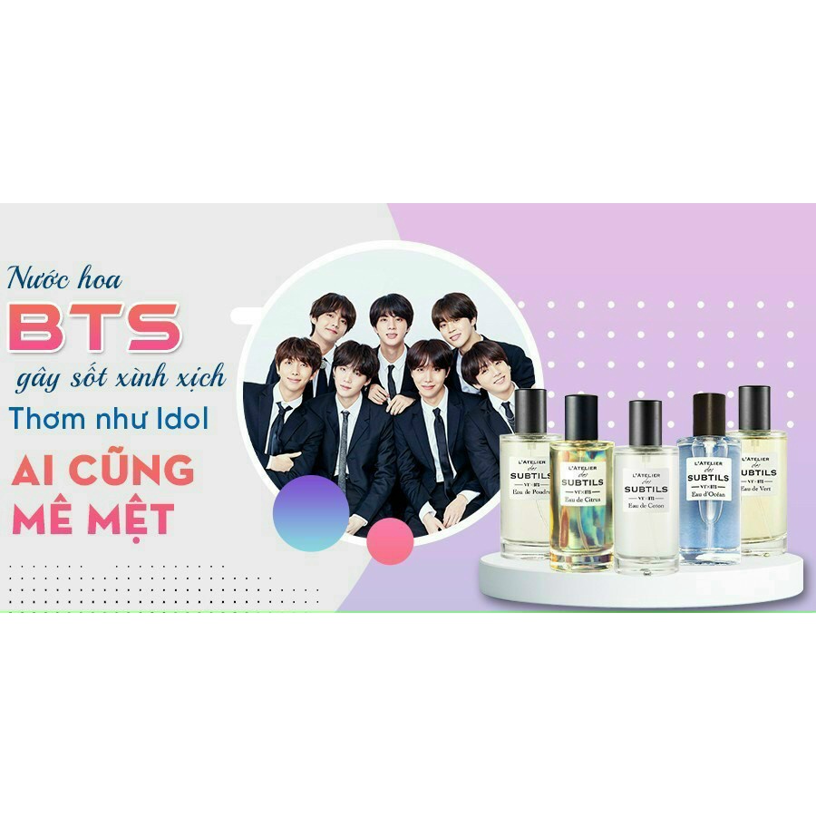 Nước Hoa BTS 𝐕𝐓 𝐂𝐎𝐒𝐌𝐄𝐓𝐈𝐂 𝐗 𝐁𝐓𝐒 𝐋'𝐀𝐓𝐄𝐋𝐈𝐄𝐑 𝐝𝐞𝐬 𝐒𝐔𝐁𝐓𝐈𝐋𝐒