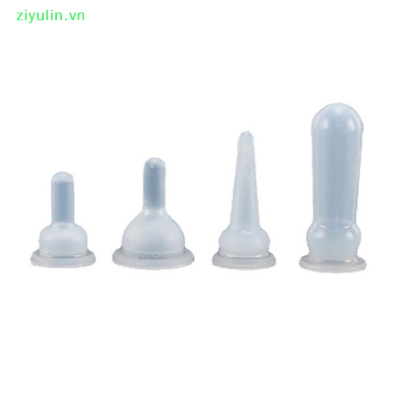 Set 10 Núm Ti Giả mini Bằng Silicon Cho Thú Cưng Thỏ / Mèo Cưng Sơ Sinh vn