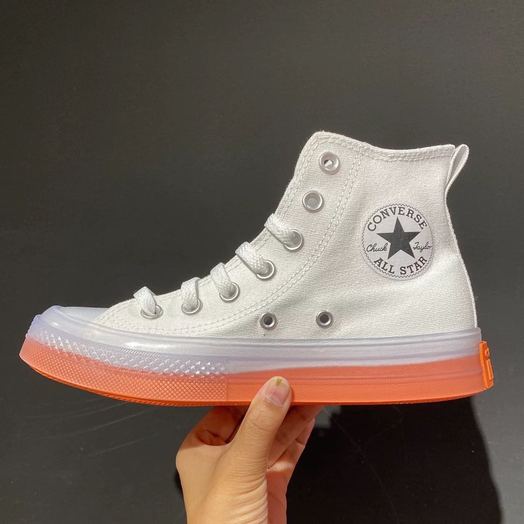 Converse Giày Vải canvas Cổ Cao Siêu Nhẹ Thoáng Khí Phối Màu Cá Tính Cho Nam Nữ