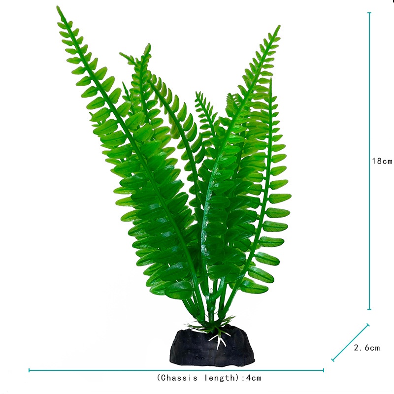 1 Cây Cỏ Nhân Tạo Trang Trí Bể Cá