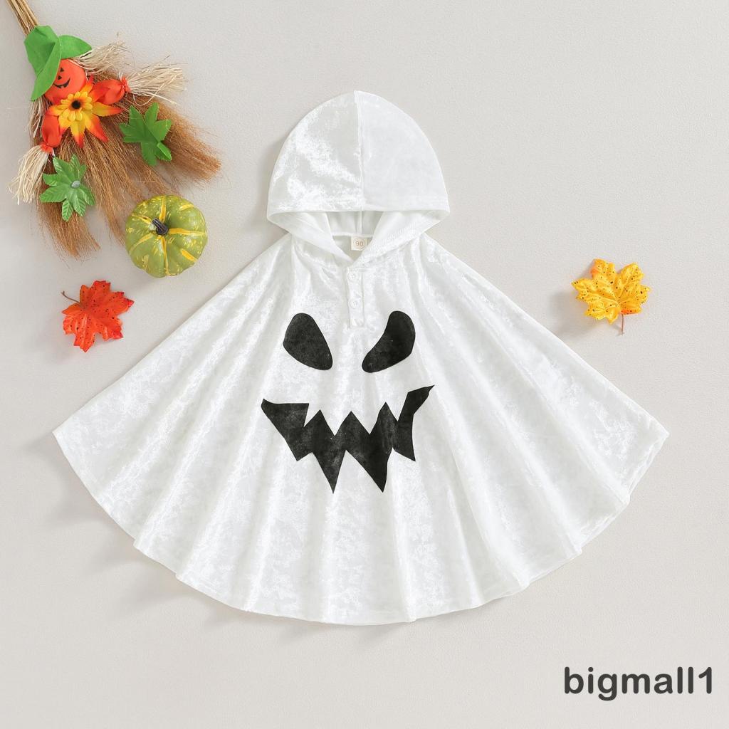 Bigmall Áo Choàng Hóa Trang halloween Ma pancho Dễ Thương Cho Bé