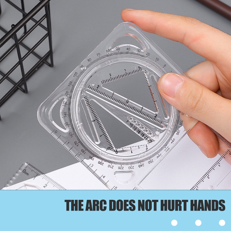 Thước Vẽ Hình Học / Thước Vẽ Hình Học Đa Năng Cho Trường Học / Văn Phòng