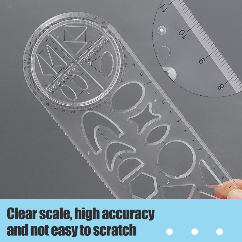 Thước Vẽ Hình Học / Thước Vẽ Hình Học Đa Năng Cho Trường Học / Văn Phòng