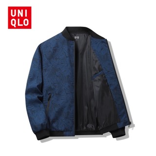Áo khoác Bomber Uniqlo Nam 2023 Mùa xuân mới Phiên bản Hàn Quốc theo xu hướng Áo khoác ngụy trang mỏng Áo khoác nam mùa xuân thu Áo khoác thông thường