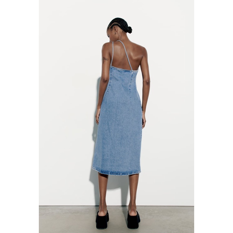 Váy jean dáng dài Zara authentic