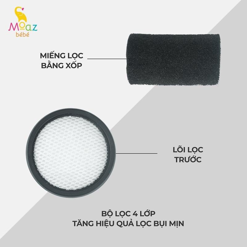MÁY HÚT BỤI GIƯỜNG NỆM MOAZBEBE MB037. HÀNG CHÍNH HÃNG