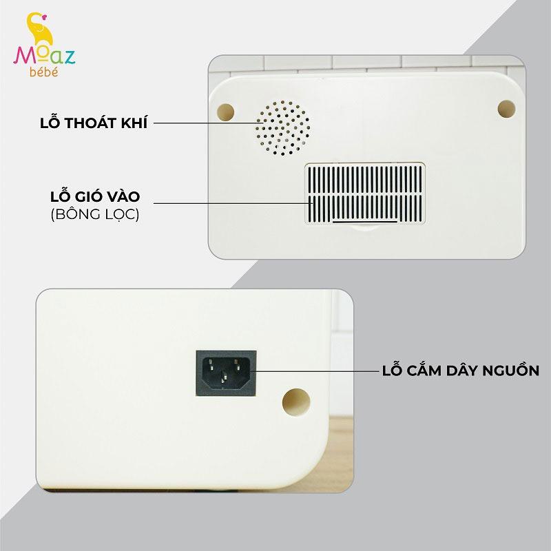 MÁY TIỆT TRÙNG SẤY KHÔ TIA UVC ĐA NĂNG MOAZBEBE MB042. HÀNG CHÍNH HÃNG