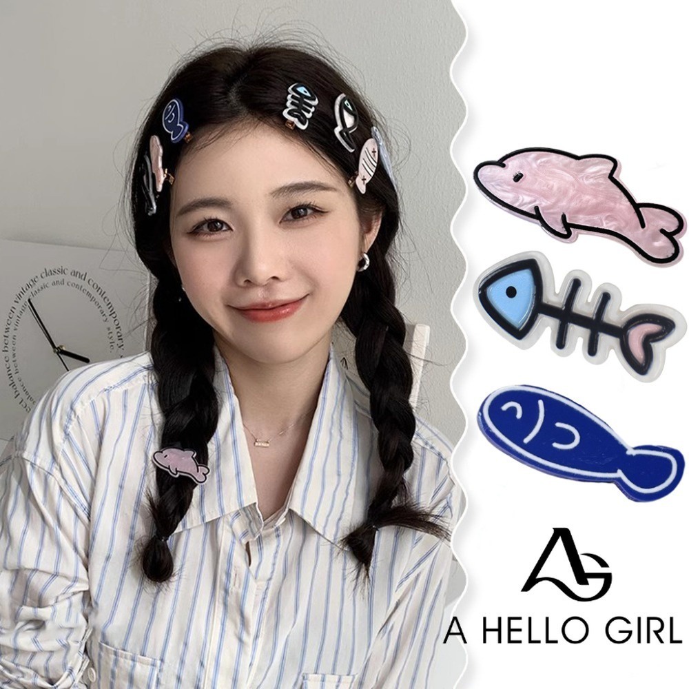 Dễ Thương Kẹp Tóc Hình Xương Cá Nhỏ Xinh Xắn Cho Bé Gái