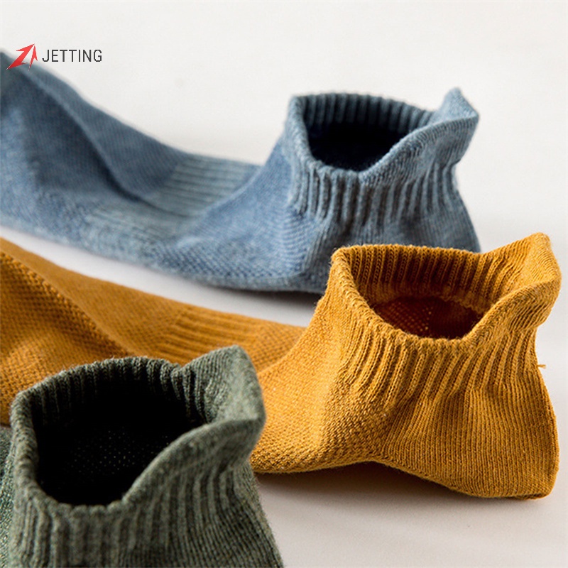 Đôi Vớ Thoáng Khí Mềm Mại Màu Trơn Đơn Giản Thời Trang Cho Nam