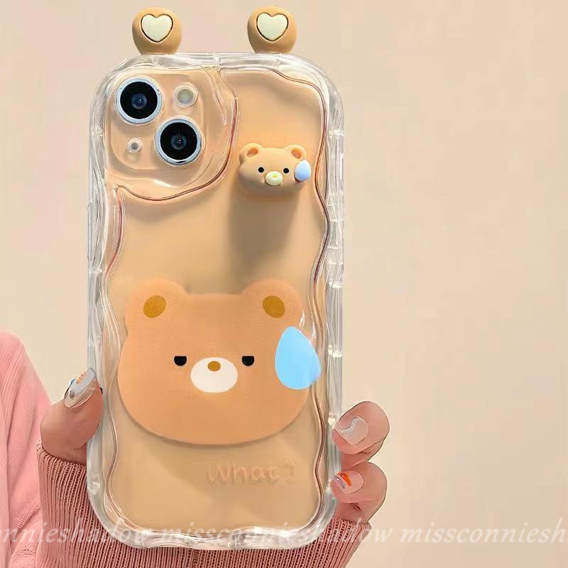 Dễ Thương Ốp Điện Thoại Mềm Hình Thú Bông 3d Đáng Yêu Cho iphone 11 7plus xr 12 13 14 pro max x xs max 7 8 6s 6 plus se 2020