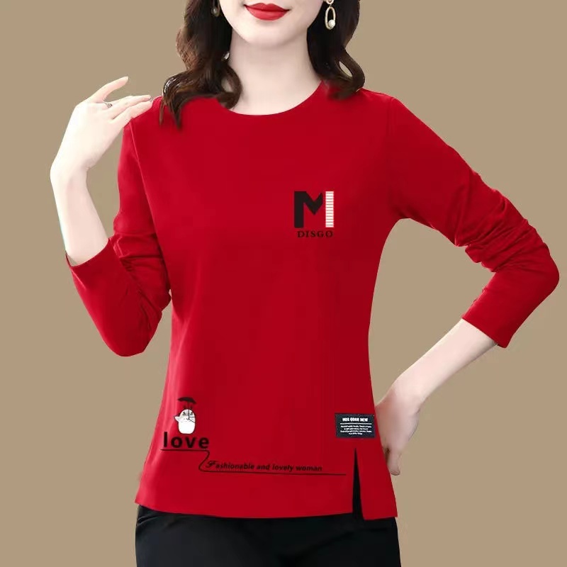 Áo Thun Nữ Dài Tay Cổ Tròn Thời Trang Hàn