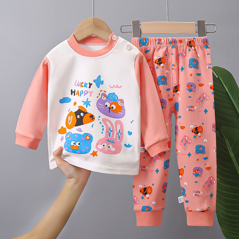 Michley Bộ Đồ Lót cotton Dáng Dài Thời Trang Mùa Thu Cho Bé Trai