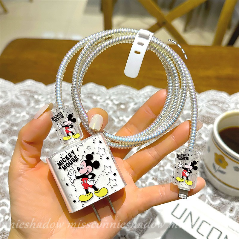 DISNEY Hoạt Hình Vỏ Bọc Bảo Vệ Cáp Sạc usb 18 / 20w Họa Tiết shin-chan Dễ Thương