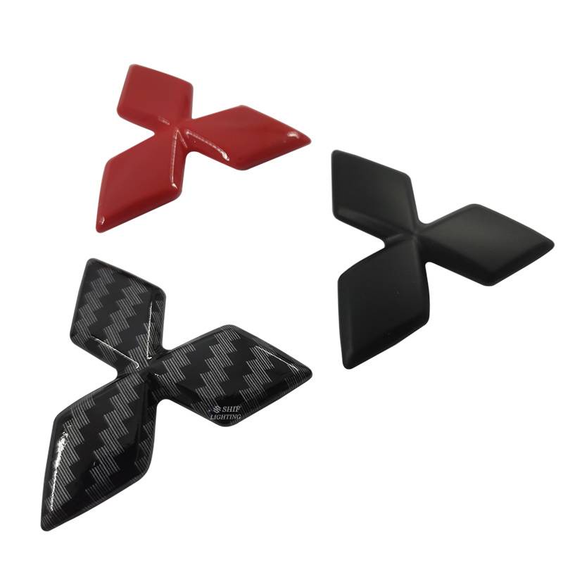 Bộ 1 Miếng Dán logo abs Trang Trí Vô Lăng Xe Hơi mitsubishi