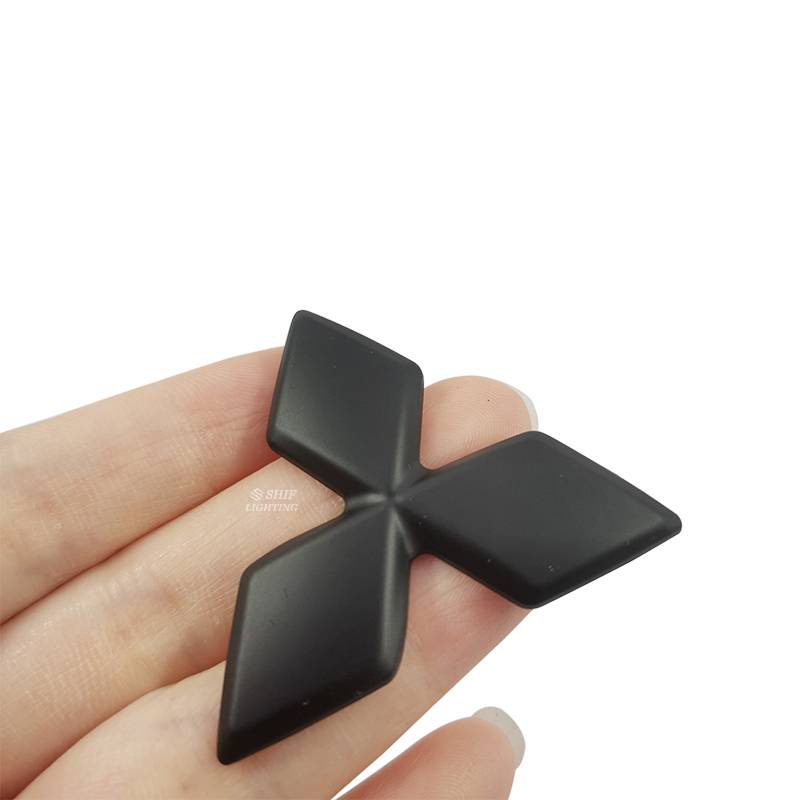 Bộ 1 Miếng Dán logo abs Trang Trí Vô Lăng Xe Hơi mitsubishi