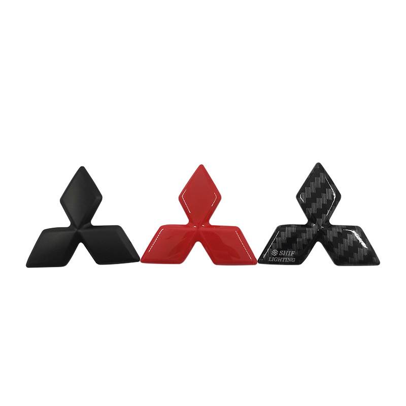 Bộ 1 Miếng Dán logo abs Trang Trí Vô Lăng Xe Hơi mitsubishi