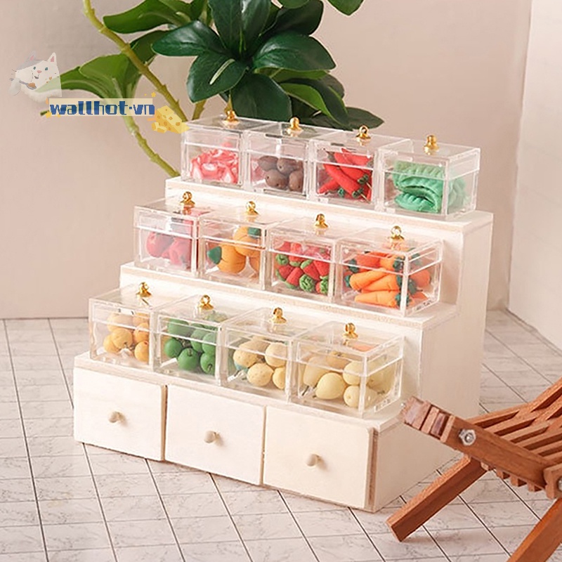 Mô Hình Tủ Đựng Kẹo / Đồ Nội Thất Trang Trí Nhà Búp Bê Tỉ Lệ 1: 12