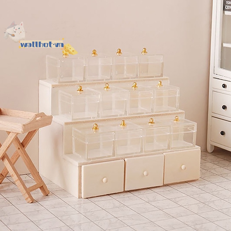 Mô Hình Tủ Đựng Kẹo / Đồ Nội Thất Trang Trí Nhà Búp Bê Tỉ Lệ 1: 12
