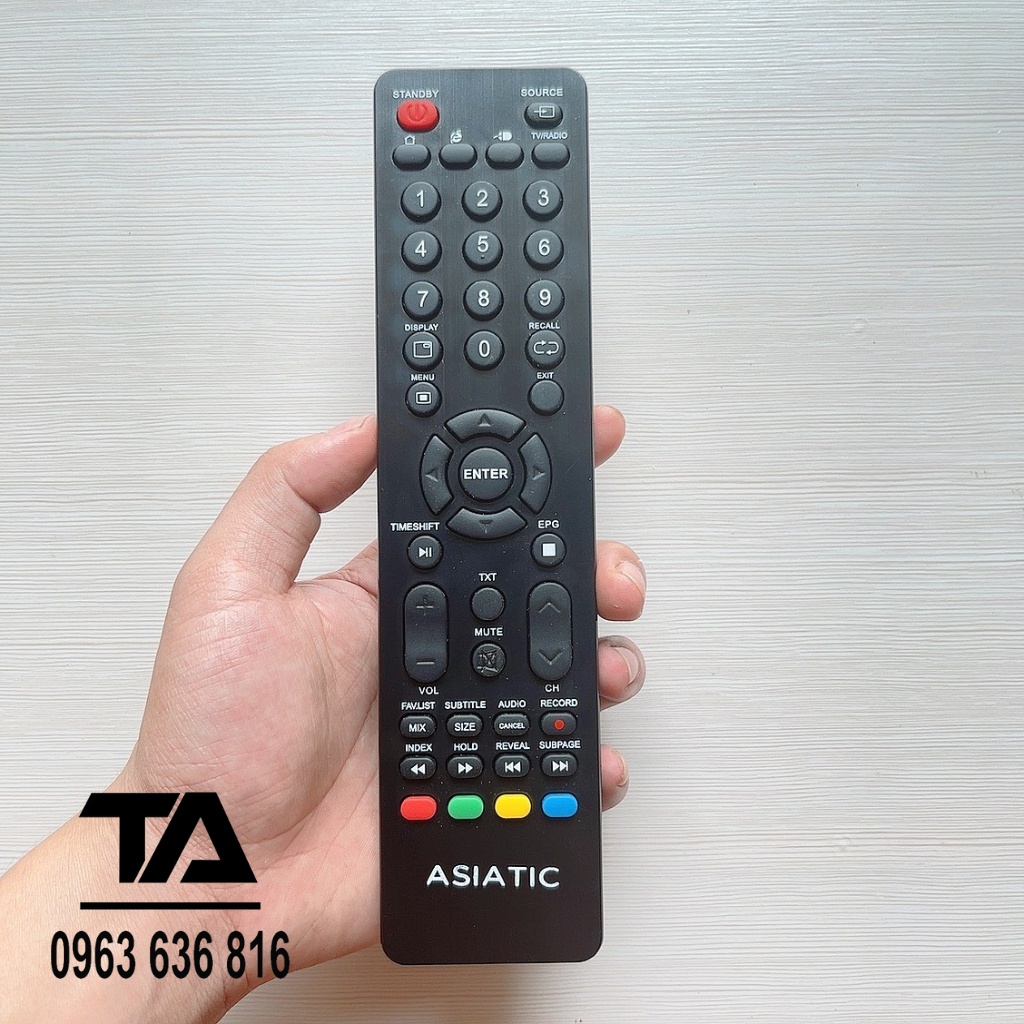Điều khiển tivi asiatic chính hãng - remote tivi asiatic
