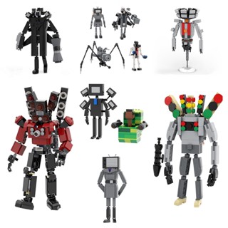  GOROCK 459pcs Titan Skibidi Nhà vệ sinh Anime Mô hình Khối Xây dựng Bộ Cơ khí Titan TV Đồ chơi Gạch Con người Quà tặng Giáng sinh cho trẻ em 