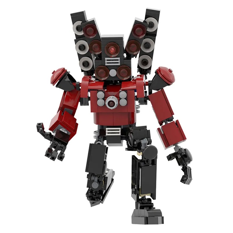 GOROCK 459pcs Titan Skibidi Nhà vệ sinh Anime Mô hình Khối Xây dựng Bộ Cơ khí Titan TV Đồ chơi Gạch Con người Quà tặng Giáng sinh cho trẻ em