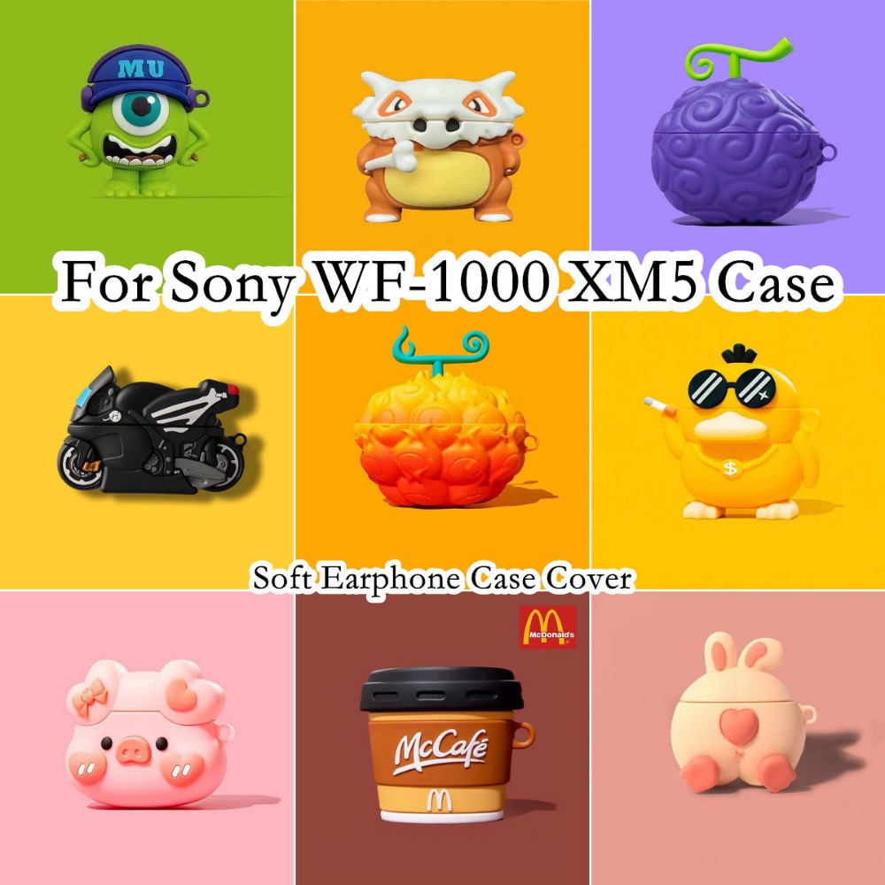 Vỏ Bọc Hộp Sạc Tai Nghe sony wf-1000 xm5 Họa Tiết Hoạt Hình Dễ Thương Cho sony wf-1000 xm5
