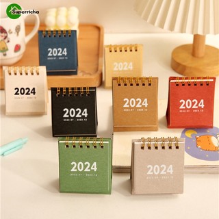Lịch Để Bàn mini Màu Sắc Đơn Giản Dành Cho Văn Phòng / Trường Học / Lập Kế Hoạch 2024