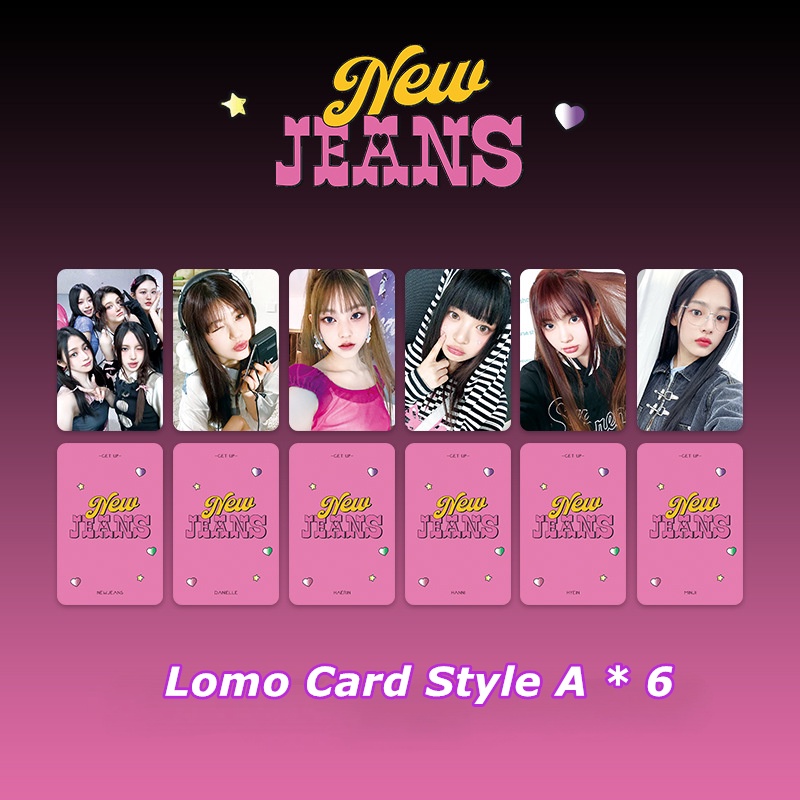 Bộ album Ảnh lomo card danielle hanni haerin hyein minji kpop Màu laser