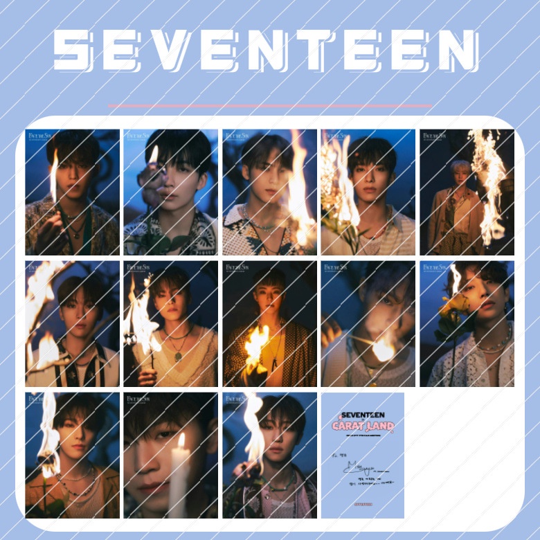 Set 13-16 Tấm Thẻ Hình lomo Nhóm Nhạc seventeen