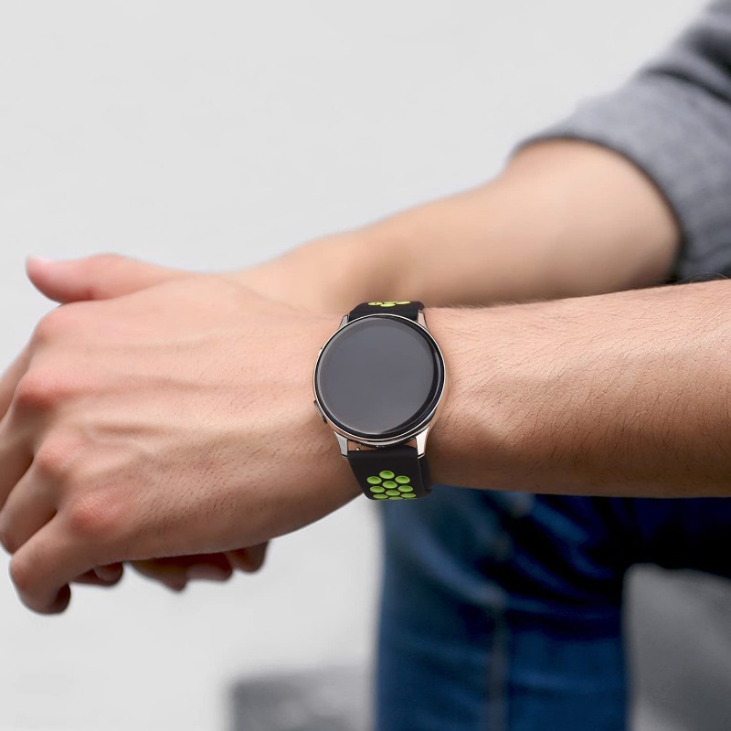 Dây Đeo Bằng silicone 20mm Cho Đồng Hồ Thông Minh samsung galaxy watch 6 / 4 / 5 40mm 44mm / 5 pro 45mm 6 / 4 classic 47mm 46mm 42 43