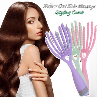 Lược chải tóc / lược chải tóc khô / ướt tích hợp gương soi tiện dụng