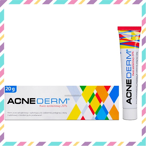 Kem giảm mụn Acnederm Azelaic Aicd 20% làm trắng sáng da, giảm mụn 20g chính hãng