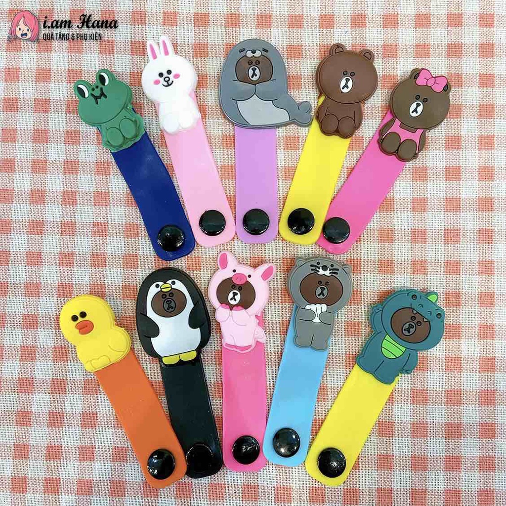 Dây quấn Tai nghe, Cáp sạc Silicon nhân vật hoạt hình