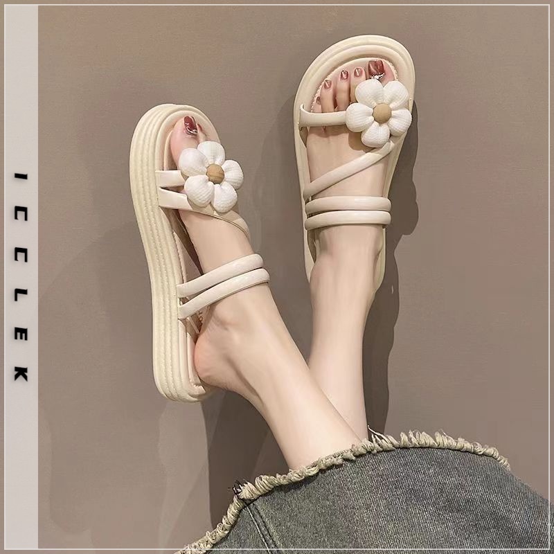 ICCLEK dép nữ dép bánh mì nữ Thoải mái Giày dép B90H2WA 34Z230826