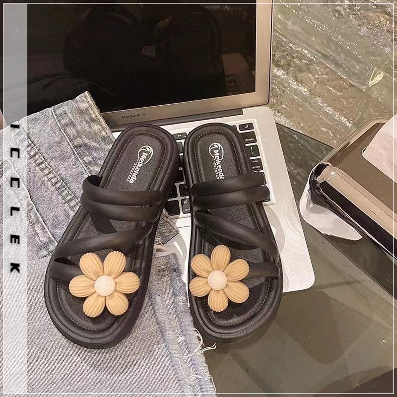 ICCLEK dép nữ dép bánh mì nữ Thoải mái Giày dép B90H2WA 34Z230826